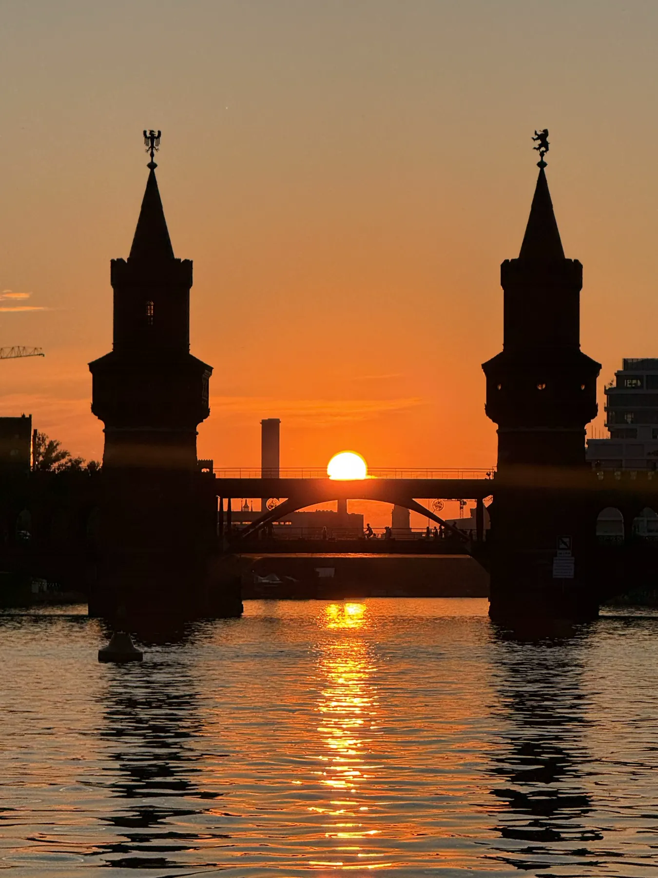 Fahrt Richtung Oberbaumbrücke